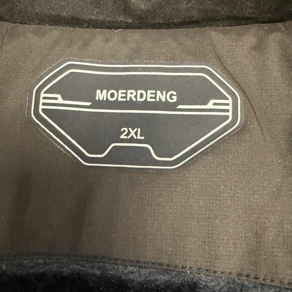 Moerdeng Mens Waterproof Winter Jacket With Fleece Lining 2XL Dark Gray - Picture 6 of 6
